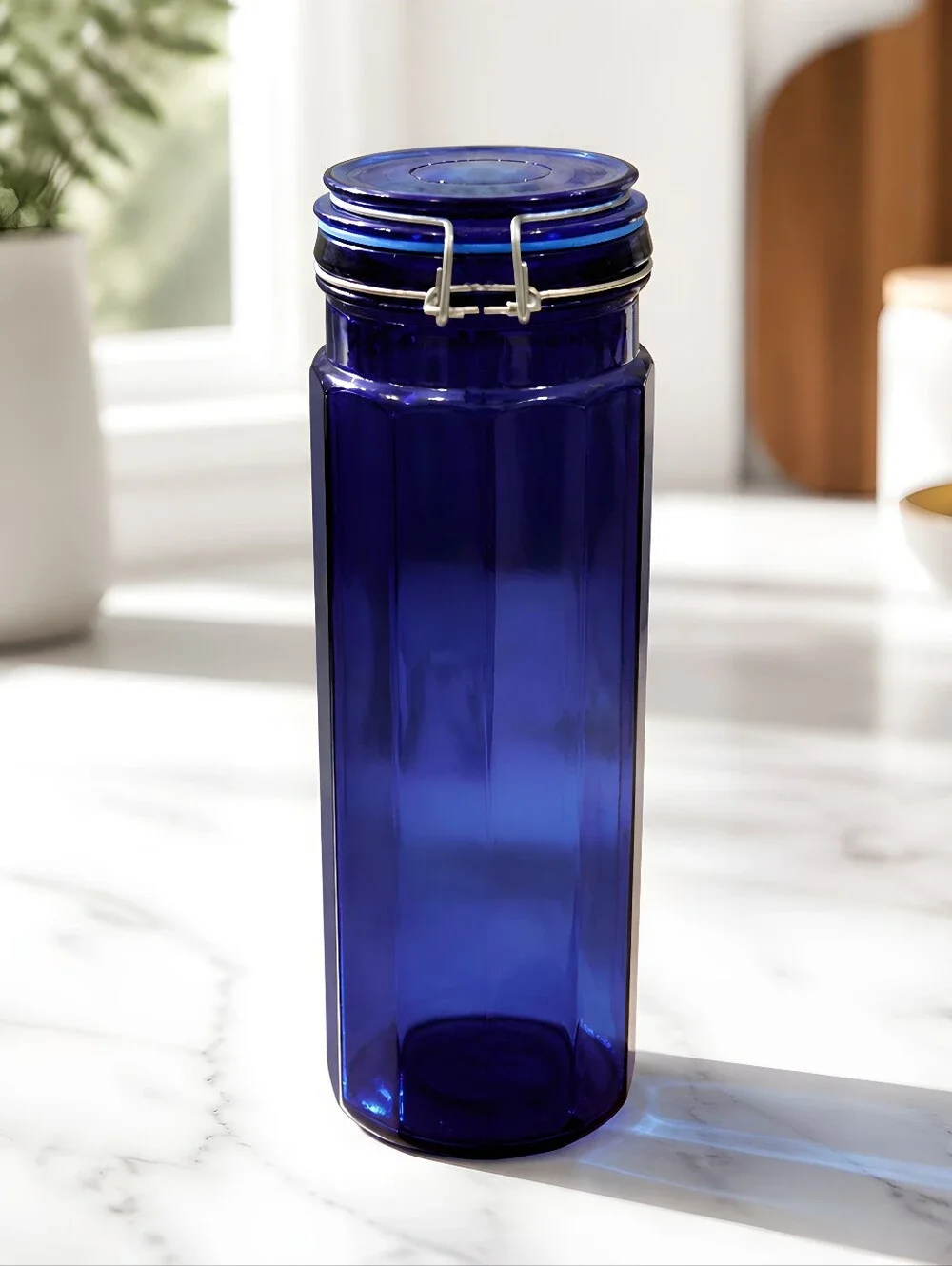 classic retro kitchen piece designed for storing pasta, spaghetti, or dry goods.